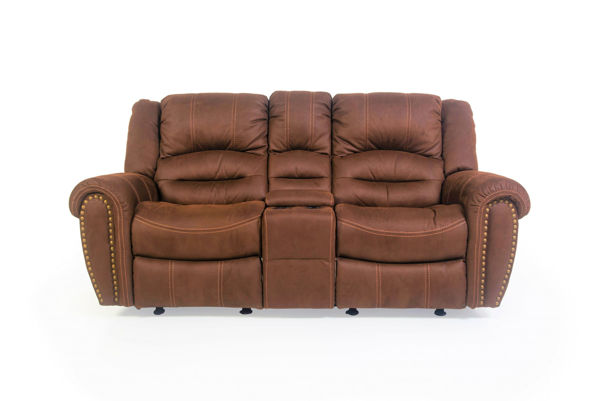 Picture of NEW TOWN GLIDING RECLINING LOVESEAT W/ CONSOLE