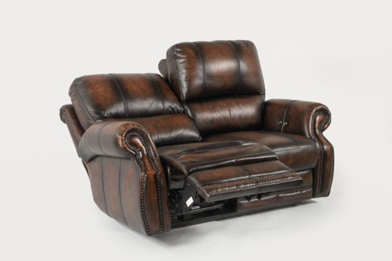Picture of HILLSBORO ALL LEATHER POWER RECLINING LOVESEAT