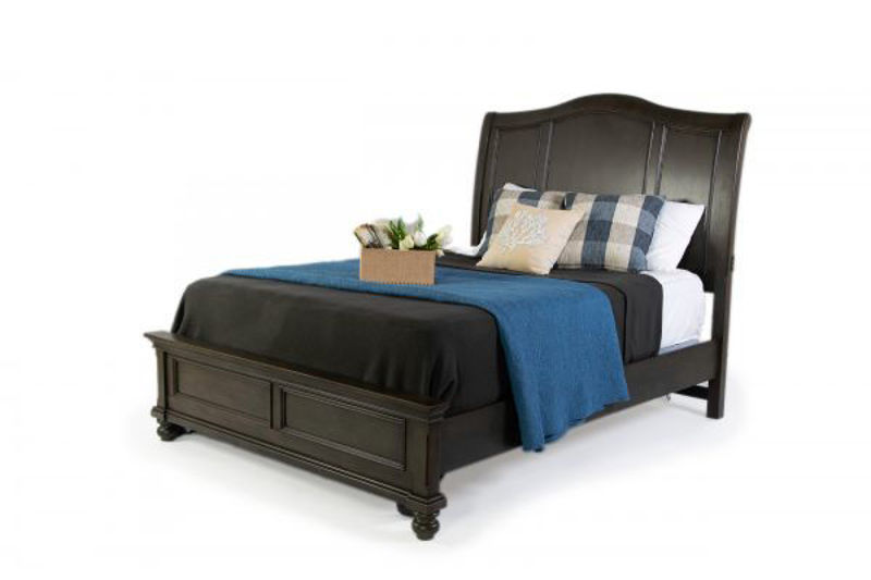 Picture of OXFORD PEPPER CORN KING SLEIGH BEDROOM SET