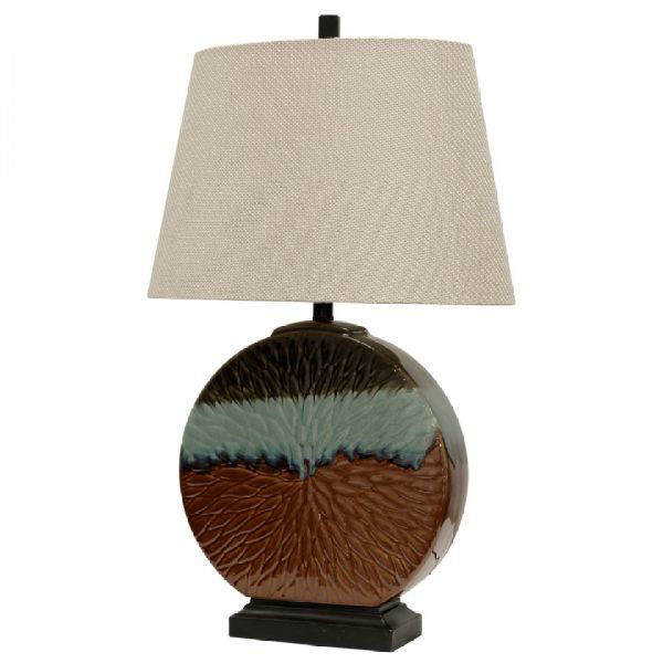 Picture of ROUND CERAMIC TABLE LAMP