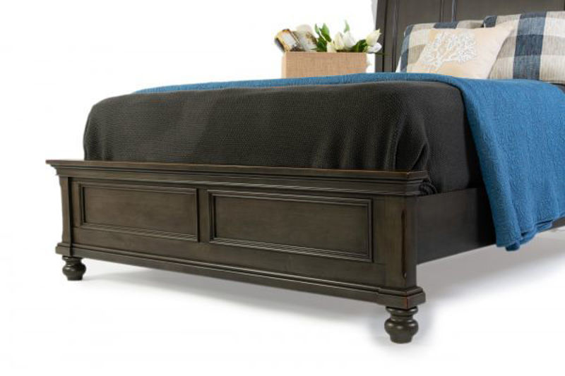 Picture of OXFORD PEPPER CORN QUEEN SLEIGH BED