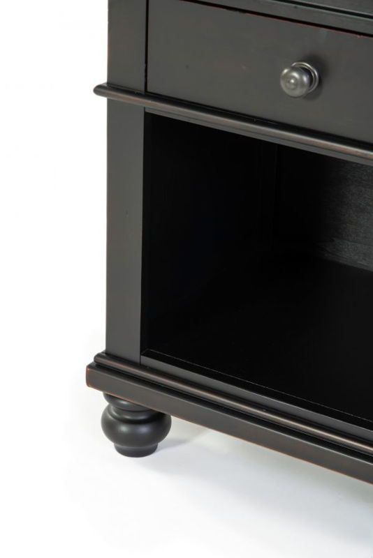 Picture of OXFORD BLACK 1 DRAWER NIGHTSTAND