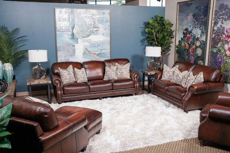 Picture of WESTMINISTER ALL LEATHER LIVING ROOM SET