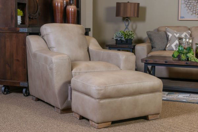 Picture of LUX LINEN ALL LEATHER LIVING ROOM SET