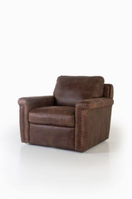Picture of STALLONE ALL LEATHER SWIVEL CHAIR