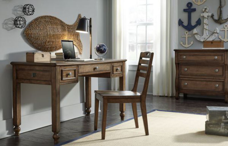 Picture of LAKE HOUSE BROWN DESK CHAIR