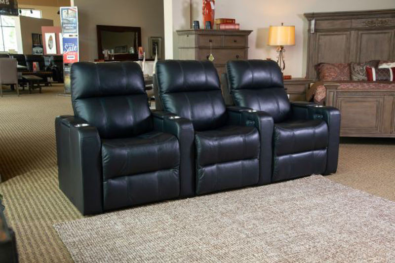 Picture of SOUNDTRACK LEATHER POWER RECLINING THEATER SEATS