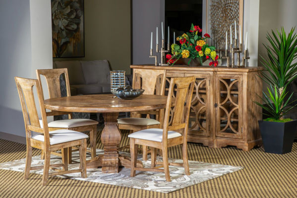 Picture of CORDOBA SOLID WOOD ROUND DINING SET