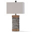 Picture of DARLEY SLATE AND WOOD TABLE LAMP