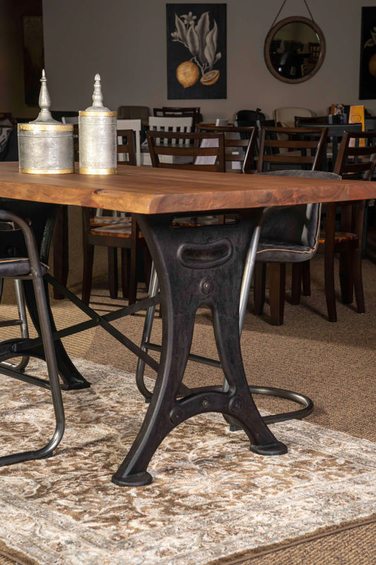 Picture of RUSTIC FORGE LIVE EDGE COUNTER HEIGHT DINING SET