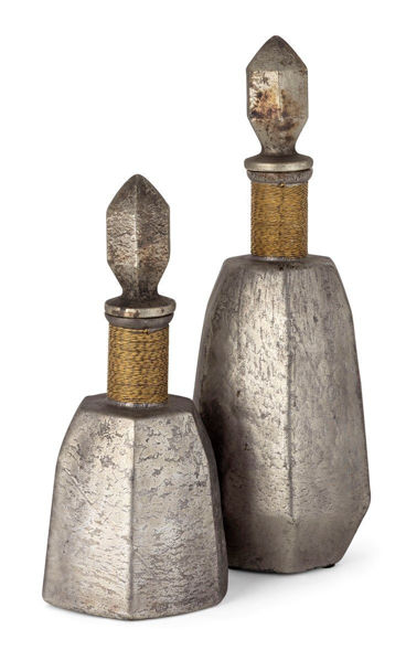 Picture of LILOU GRAY GLASS BOTTLES