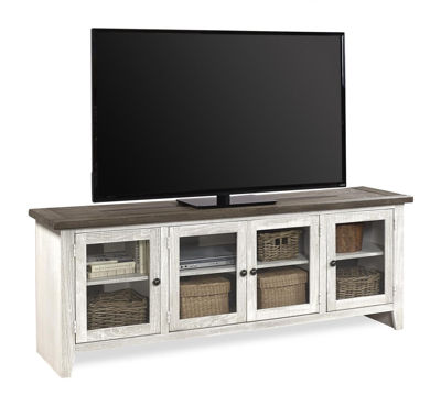 Picture of EASTPORT 74" DRIFTED WHITE TV CONSOLE