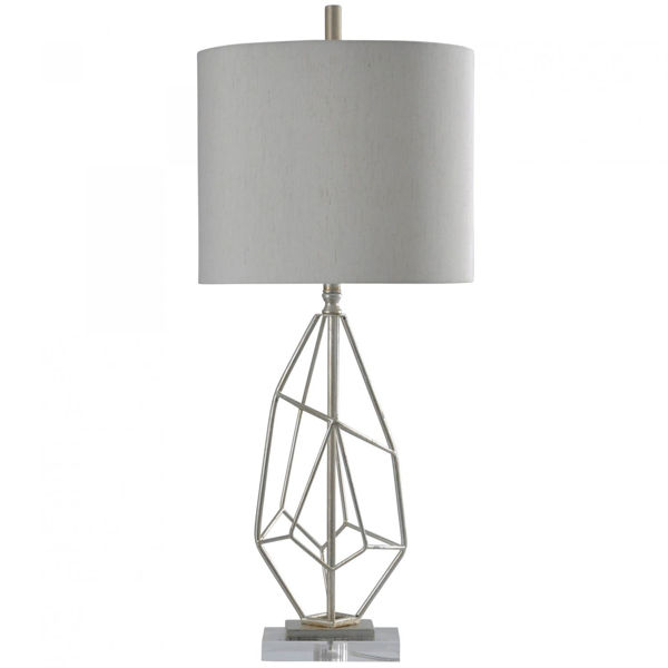 Picture of SILVER LEAF TABLE LAMP