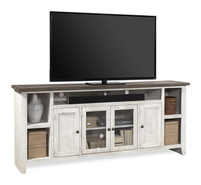 Picture of EASTPORT 84" DRIFTED WHITE TV CONSOLE