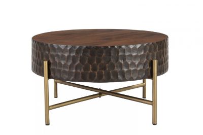 Picture of SANTA CRUZ TWO TONED 34" ROUND COFFEE TABLE