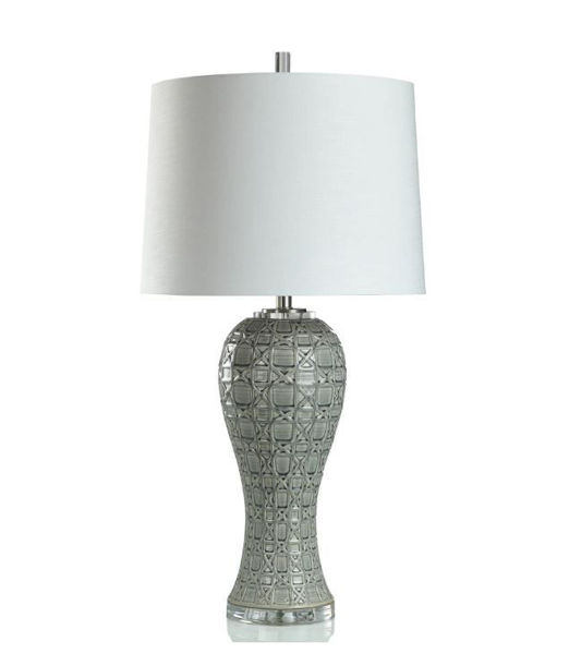 Picture of CERAMIC/ACRYLIC/STEEL TABLE LAMP