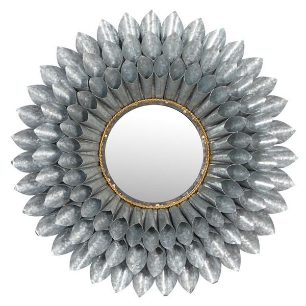Picture of GREY METAL WALL MIRROR