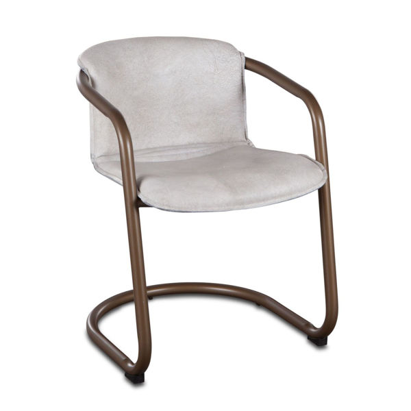 Picture of ANNECY ANTIQUE WHITE DINING CHAIR