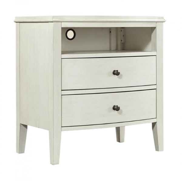 Picture of CHARLOTTE WHITE 2 DRAWER NIGHTSTAND