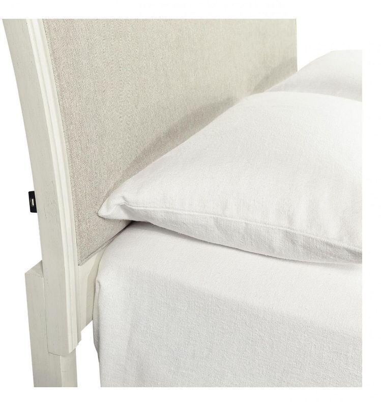 Picture of CHARLOTTE FULL WHITE UPHOLSTERED BED