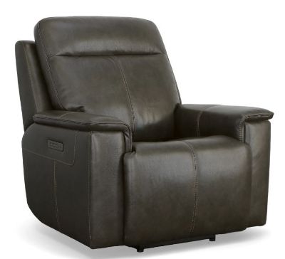 Picture of ODELL GREY LEATHER POWER RECLINER