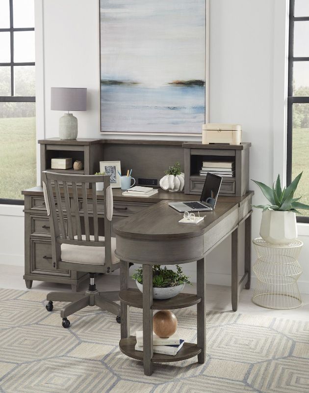 Picture of CARAWAY 70" PEDESTAL DESK AND RETURN