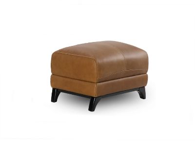 Picture of VOLCANO SADDLE ALL LEATHER OTTOMAN