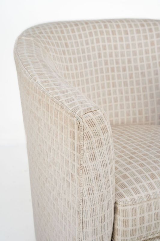 Picture of ELEGANT PEARL UPHOLSTERED SWIVEL CHAIR