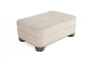 Picture of DEGORGEOUS ASH UPHOLSTERED OTTOMAN