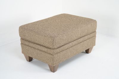Picture of ZENITH PEWTER UPHOLSTERED OTTOMAN