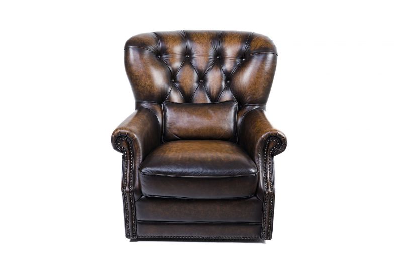 Picture of HILLSBORO BOMBER JACKET ALL LEATHER SWIVEL CHAIR