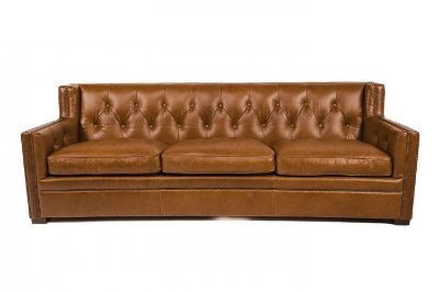 Picture of OLD SADDLE TAN ALL LEATHER SOFA