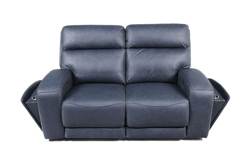 Picture of MAESTRO MIDNIGHT ALL LEATHER PW RECLINING LOVESEAT