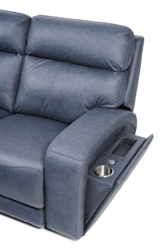 Picture of MAESTRO MIDNIGHT ALL LEATHER PW RECLINING LOVESEAT