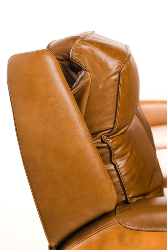 Picture of OLD SADDLE TAN ALL LEATHER POWER RECLINING SOFA