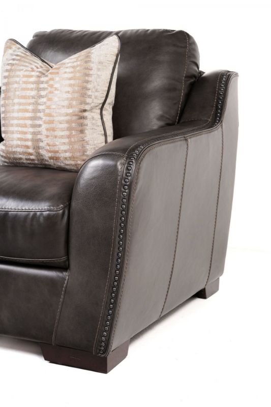 Picture of LUXE COAL ALL LEATHER CHAIR