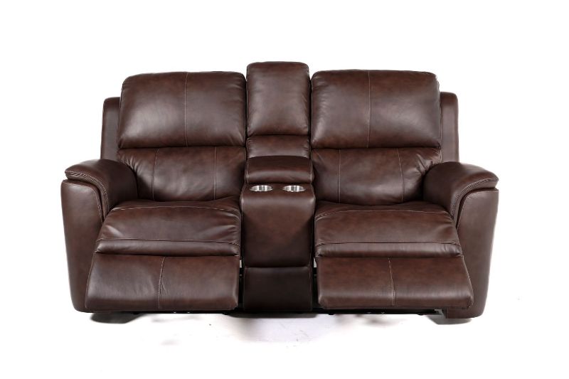 Picture of HENRY LEATHER POWER RECLINING LOVESEAT