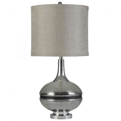 Picture of ELYSE SMOKE TABLE LAMP