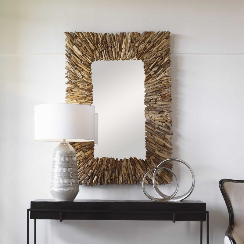 Picture of TEAK BRANCH MIRROR, NATURAL