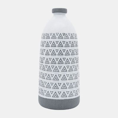 Picture of GRAY AZTEC VASE