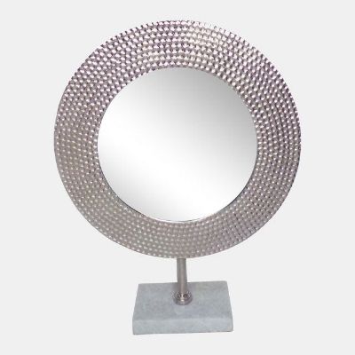 Picture of SMALL METAL HAMMERED MIRROR