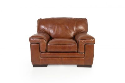 Picture of STAMPEDE CHESTNUT LEATHER CHAIR