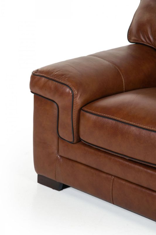 Picture of STAMPEDE CHESTNUT LEATHER CHAIR