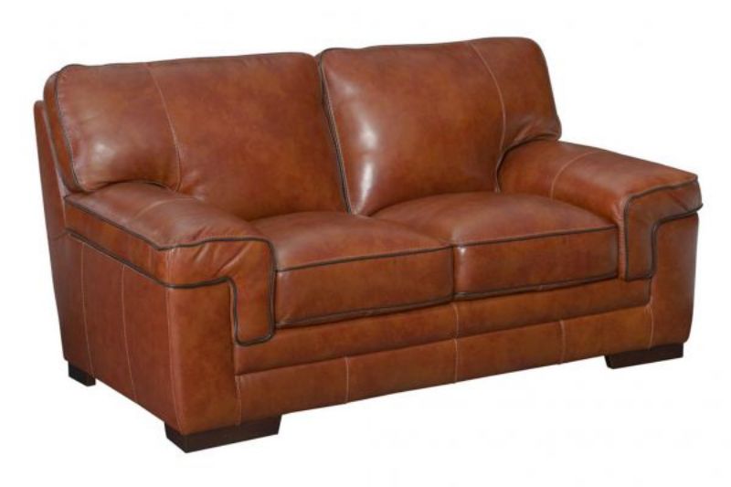 Picture of STAMPEDE CHESTNUT LEATHER LOVESEAT