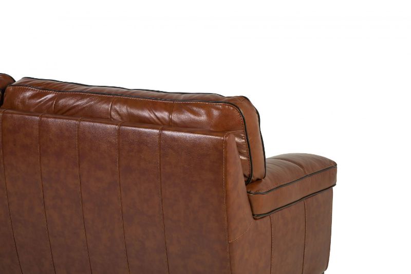 Picture of STAMPEDE CHESTNUT LEATHER LOVESEAT