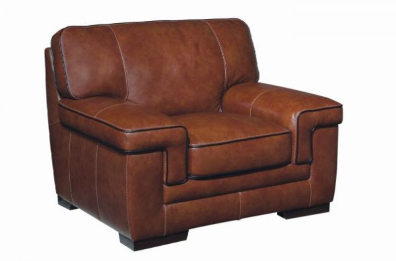 Picture of STAMPEDE CHESTNUT LEATHER CHAIR