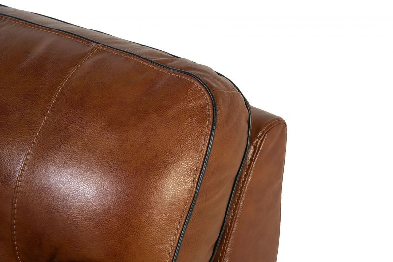 Picture of STAMPEDE CHESTNUT LEATHER CHAIR