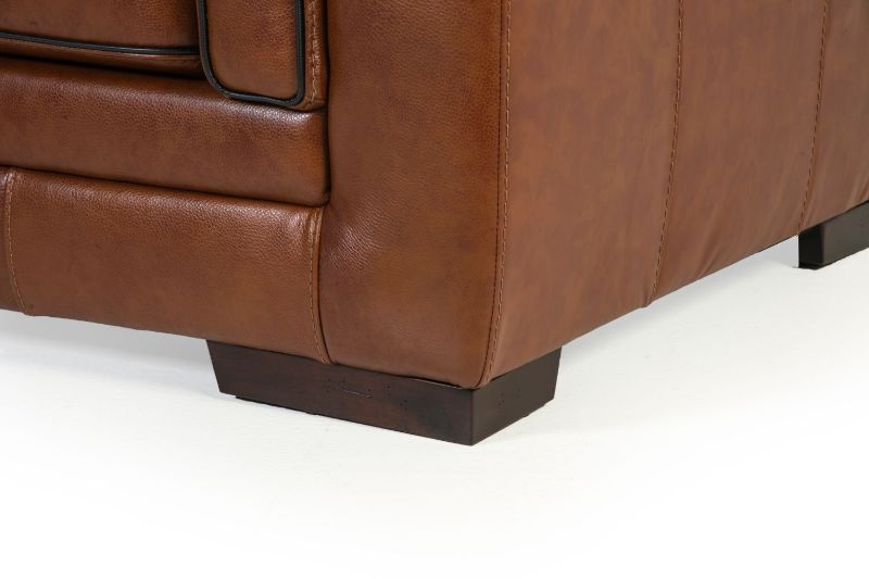 Picture of STAMPEDE CHESTNUT LEATHER CHAIR