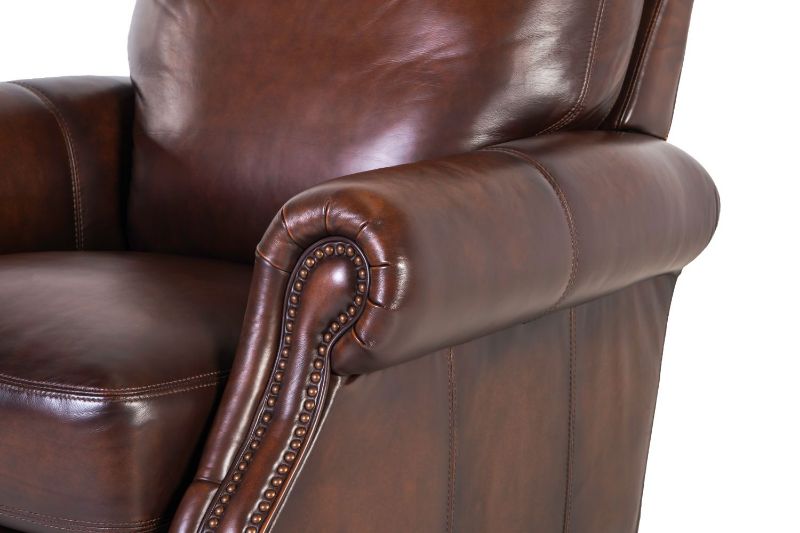 Picture of HILLSBORO ALL LEATHER PUSH BACK RECLINER