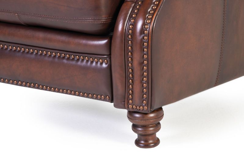 Picture of HILLSBORO ALL LEATHER PUSH BACK RECLINER